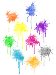 Image showing Color paint splat