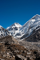 Image showing Peaks near Gorak shep and in Himalayas