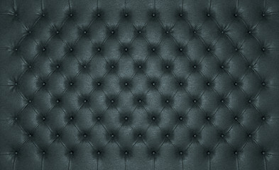 Image showing Luxury Black buttoned leather texture