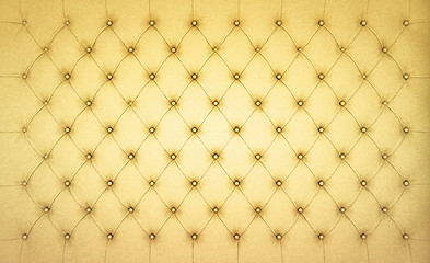 Image showing Beige Luxury buttoned leather pattern