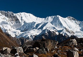 Image showing Mountain range in the vicinity of Cho oyu peak