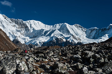 Image showing Mountain range in the vicinity of Cho oyu peak