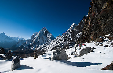 Image showing Cho La pass in Himalayas