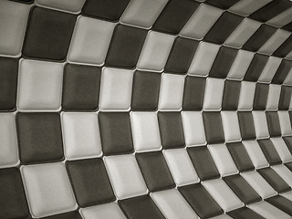 Image showing Chequered leather pattern with rectangle segments