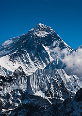 Image showing Everest Mountain Peak or Sagarmatha: 8848 m