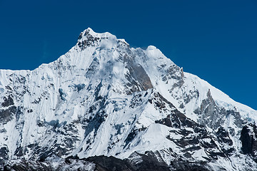 Image showing Snowbound mountain peaks in Himalayas