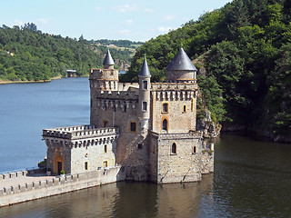 Image showing Chateau de la Roche, Saint Priest la Roche, France