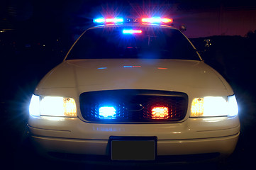 Image showing Police Car Lights