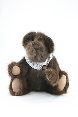 Image showing Antique brown teddy bear