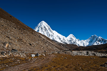 Image showing Pumori Peak in Himalaya mountains