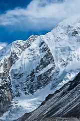 Image showing Mountains not far Gorak shep and Everest base camp
