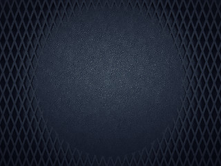 Image showing Leather background with circle and meshy pattern