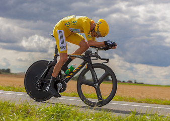 Image showing Yellow Jersey- Bradley Wiggins