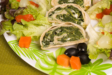 Image showing Vegetable arrollado
