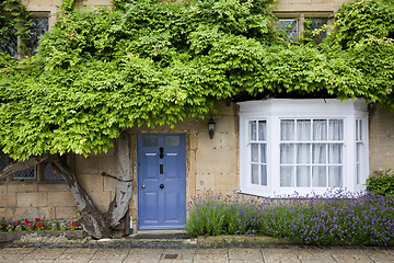 Image showing Detail of cottage facade