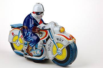 Image showing Motorbike, old toy