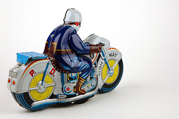 Image showing Motorbike, old toy