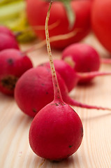 Image showing fresh raddish and vegetables