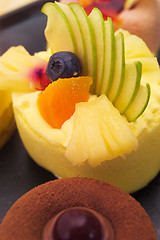 Image showing fresh berry fruit cake