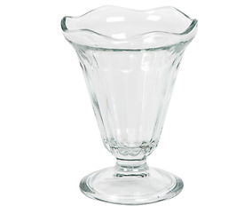 Image showing Empty glass ice cream