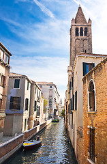 Image showing Sunset in Venice