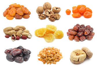 Image showing Dried fruits and nuts