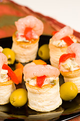 Image showing Seafood vol au vents