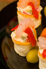 Image showing Seafood vol au vents