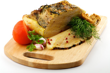 Image showing Homemade roast pork