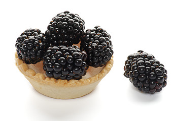 Image showing Cracker with Blackberries