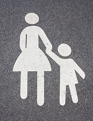 Image showing Pedestrian sign