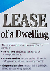 Image showing a lease