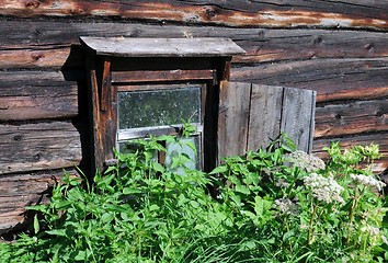 Image showing Window of Abandoned Bath-house