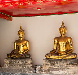 Image showing Pair of buddha statues in Wat Po temple