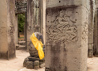 Image showing Bayon Temple in Angkor Thom Cambodia