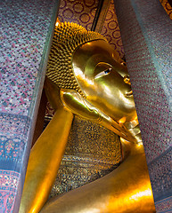 Image showing Reclining Buddha at Wat Po Thailand