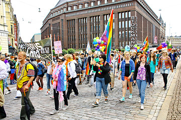 Image showing Helsinki Pride gay parade