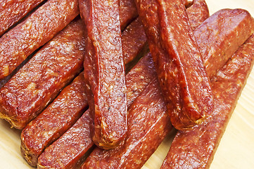 Image showing smoked sausage of the Black Forest