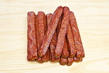 Image showing smoked sausage of the Black Forest