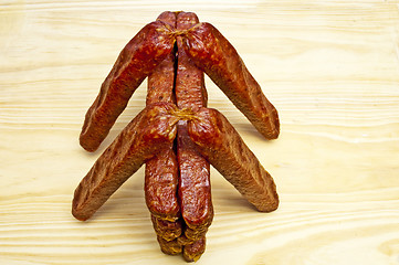 Image showing smoked sausage of the Black Forest