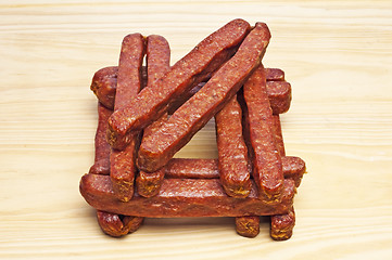 Image showing smoked sausage of the Black Forest