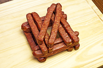 Image showing smoked sausage of the Black Forest