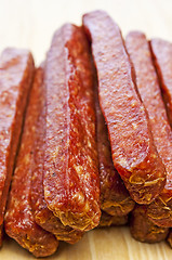 Image showing smoked sausage of the Black Forest