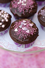 Image showing Chocolate cupcakes