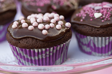 Image showing Chocolate cupcakes