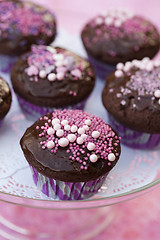 Image showing Chocolate cupcakes