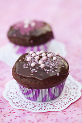 Image showing Chocolate cupcakes