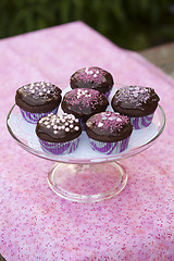 Image showing Chocolate cupcakes