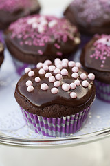 Image showing Chocolate cupcakes