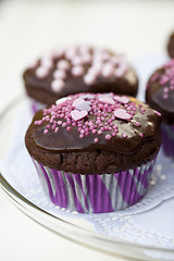 Image showing Chocolate cupcakes